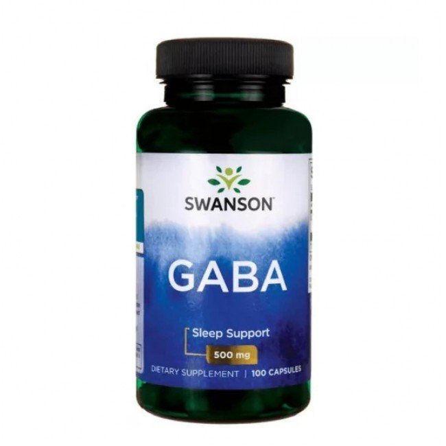 Swanson GABA 500mg gamma-amino-vajsav kapszulav 100db