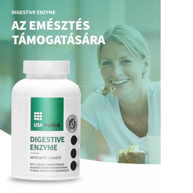 Usa Medical digestive enzyme kapszula 60db Usa Medical digestive enzyme kapszula 60db