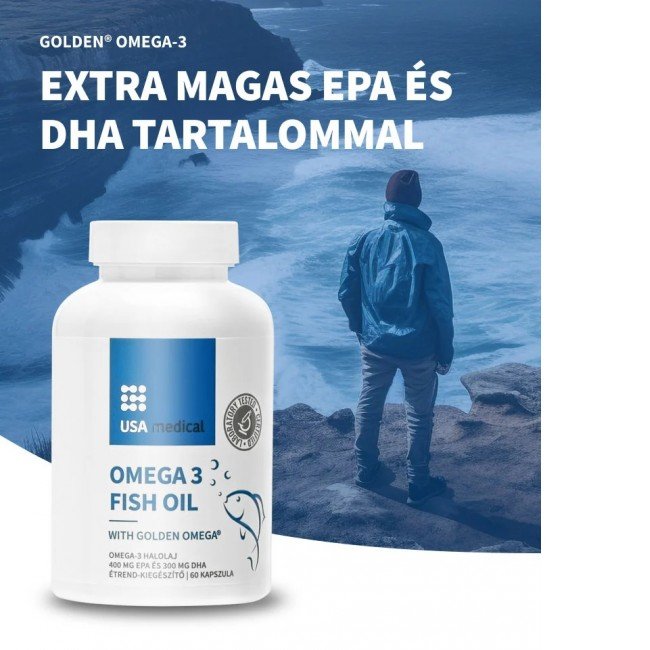 Usa Medical omega 3 fish oil kapszula 60db Usa Medical omega 3 fish oil kapszula 60db