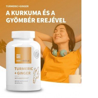 Usa Medical turmeric ginger kapszula 60db