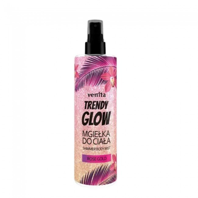 Venita trendy glow csillámos testpermet rose gold 200ml