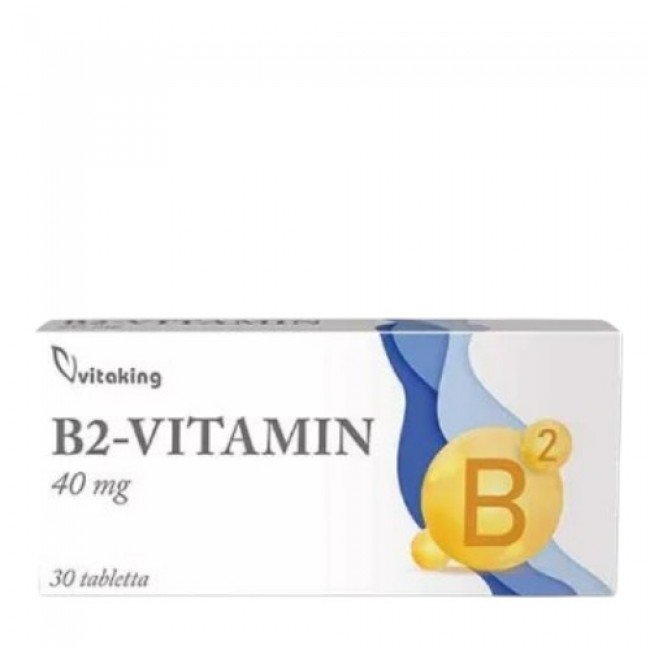 Vitaking b2-vitamin (riboflavin) 40 mg 30db