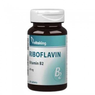 Vitaking b2-vitamin (riboflavin) tabletta 60db