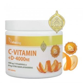 Vitaking c-1000 d-4000 vitamin 200db
