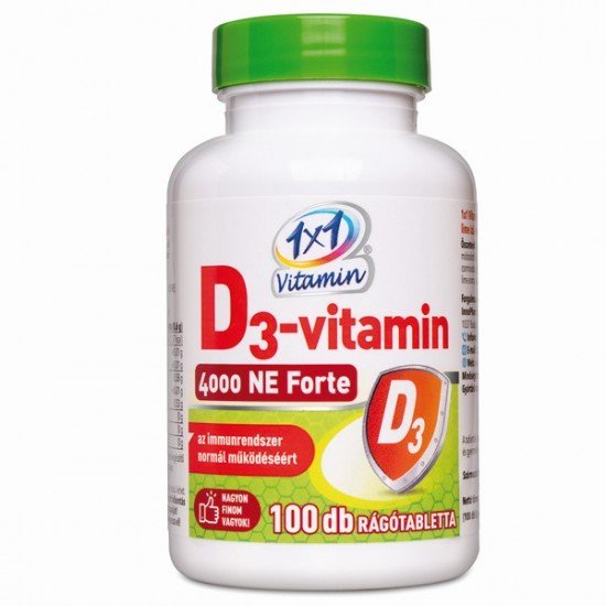 1x1 d3-vitamin 4000iu rágótabletta 100db