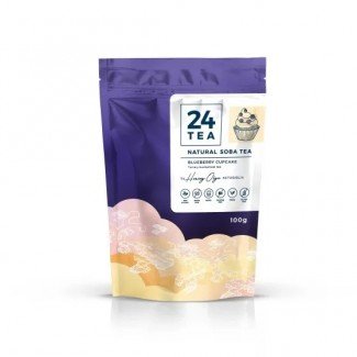24tea blueberry cupcake soba tea áfonyás hajdina tea 100g