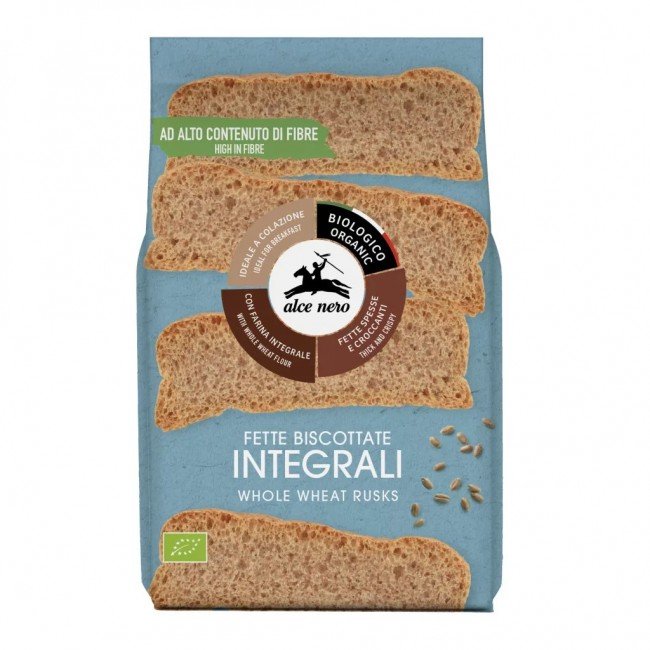 Alce Nero bio teljes kiőrlésű kétszersült 120g