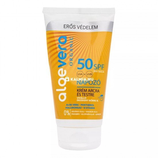 Alveola aloe vera spf50 napozókrém 150ml Alveola aloe vera spf50 napozókrém 150ml