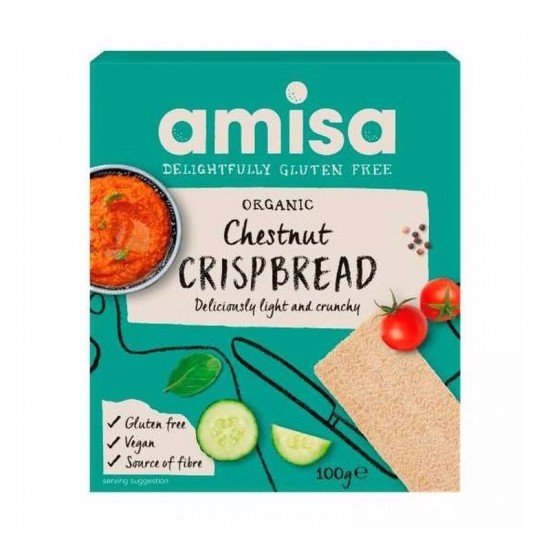 Amisa bio gesztenyés kréker 100g Amisa bio gesztenyés kréker 100g