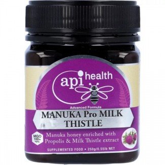 Apihealth Manuka Méz propolisszal és máritövis kivonattal 250g - A TERMÉK LEJÁRATI IDEJE: 2026.05.31.