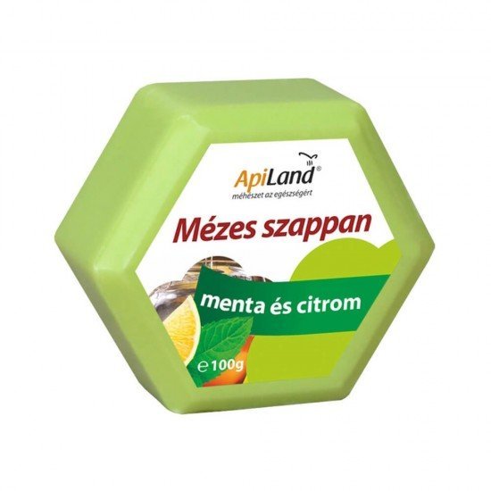 Apiland méz menta és citrom szappan 100g