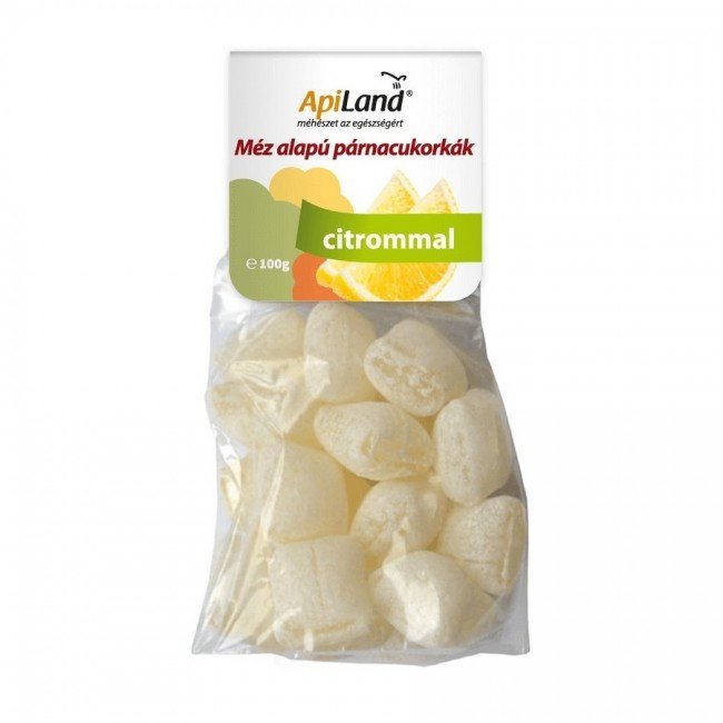 Apiland mézes és citromos párnacukorkák 100g
