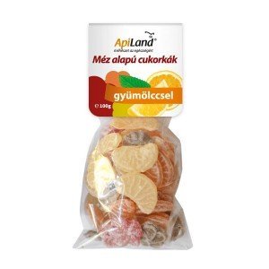 Apiland mézes és gyümölcsös cukorkák 100g Apiland mézes és gyümölcsös cukorkák 100g
