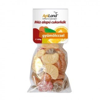 Apiland mézes és gyümölcsös cukorkák 100g Apiland mézes és gyümölcsös cukorkák 100g