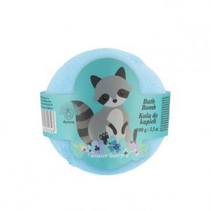 Aurora Téli bogyó illatú fürdőbomba - mosómedve 100g