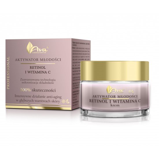 Ava anti-aging fiatalság aktivátor retinol és c-vitamin hatóanyagú arckrém 50ml