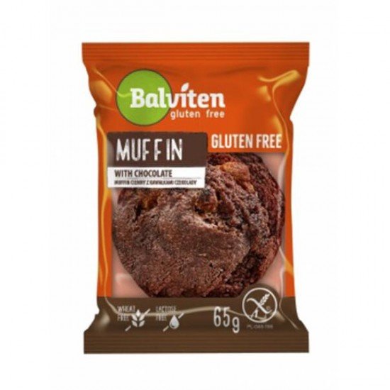 Balviten muffin csokis csokidarabos 65g