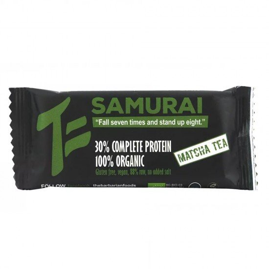 Barbarian bio matcha teás fehérjeszelet 50g Barbarian bio matcha teás fehérjeszelet 50g