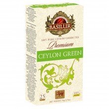 Basilur premium green zöld tea 25 filter 50g