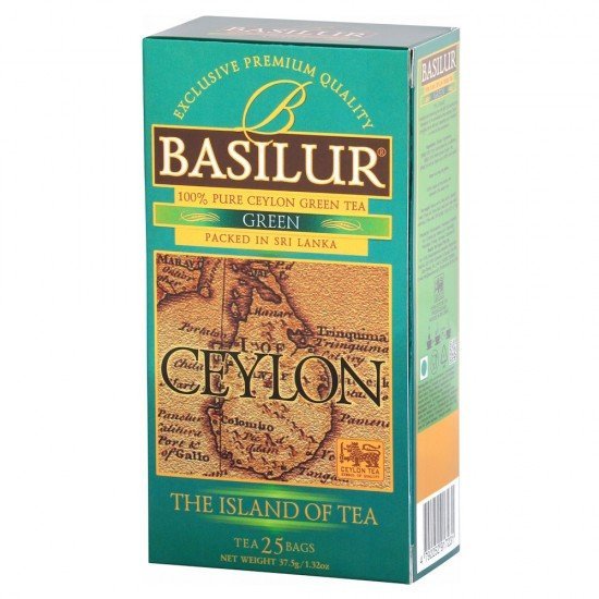 Basilur the island of tea green zöld tea 25 filter 25db