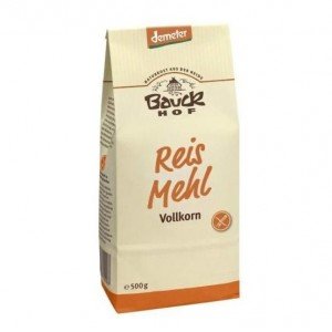 Bauck hof bio gluténmentes rizsliszt teljes kiőrlésű 500g