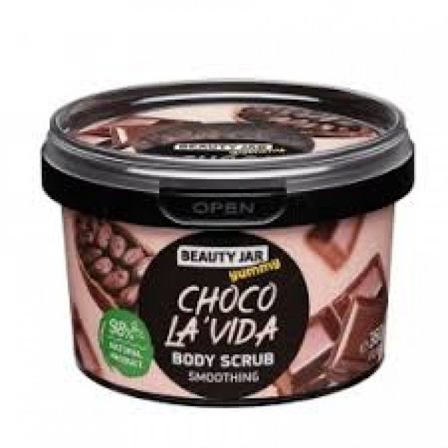 BEAUTY JAR YUMMY CHOCO LA'VIDA Csokoládés testradír 360g