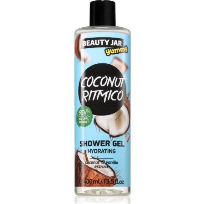 BEAUTY JAR YUMMY COCONUT RITMICO Hidratáló Tusológél 400ml
