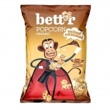 Bettr bio vegán gluténmentes sós karamellás popcorn 60g