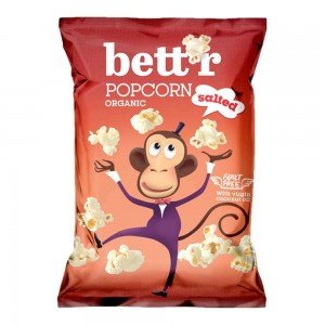Bettr bio vegán gluténmentes tengeri sós popcorn 60g Bettr bio vegán gluténmentes tengeri sós popcorn 60g