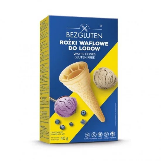 Bezgluten gluténmentes ostya tölcsér 40g Bezgluten gluténmentes ostya tölcsér 40g
