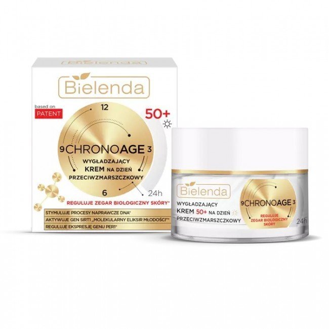 Bielenda Chrono Age 24h simító ránctalanító nappali krém 50+ 50ml Bielenda Chrono Age 24h simító ránctalanító nappali krém 50+ 50ml