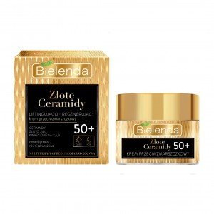 Bielenda Golden Ceramides Emelő és regeneráló ránctalanító arckrém 50+ nappali/éjszakai 50ml