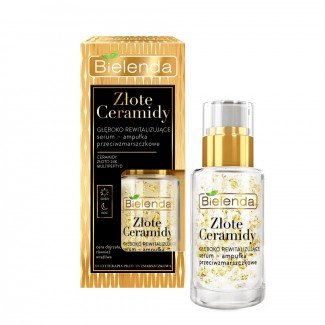 Bielenda Golden Ceramides Mélyen revitalizáló ránctalanító arcszérum ampulla nappali/éjszakai 15g Bielenda Golden Ceramides Mélyen revitalizáló ránctalanító arcszérum ampulla nappali/éjszakai 15g