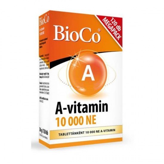Bioco a-vitamin 10000mg megapack tabletta 120db