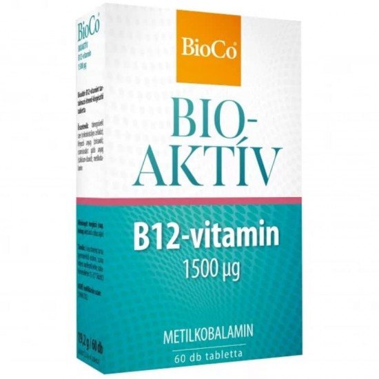 Bioco b12-vitamin 1500mg bioaktív tabletta 60db