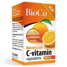 Bioco c-vitamin narancs rágótbletta 500mg 60db