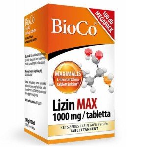 Bioco lizin max 1000mg megapack 100db
