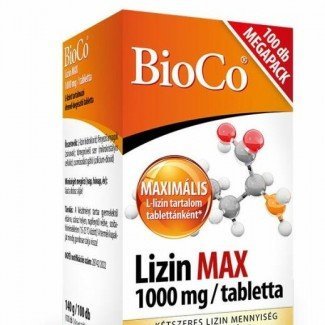 Bioco lizin max 1000mg megapack 100db