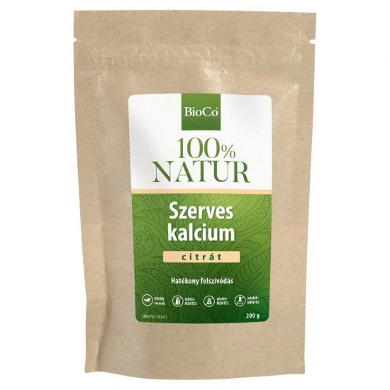 Bioco natur szerves kalcium citrát por 200g