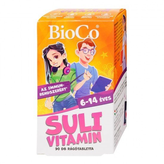 Bioco suli vitamin rágótabletta cseresznye 90db