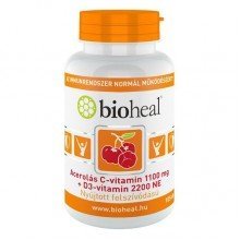 Bioheal c-vitamin 1100mg+d3-vitamin 2200ne kapszula 105db