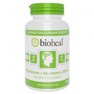 Bioheal magnézium+b6-vitamin tbletta 70db