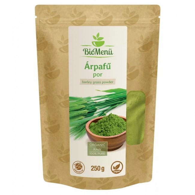Biomenü bio árpafű por 250g Biomenü bio árpafű por 250g
