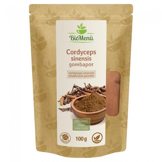 Biomenű bio cordyceps Sinensis gomba por 100g Biomenű bio cordyceps Sinensis gomba por 100g