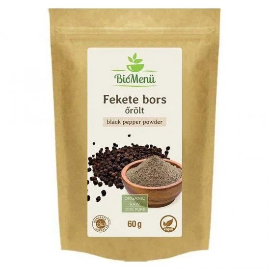 BioMenü BIO FEKETE BORS őrölt 60g
