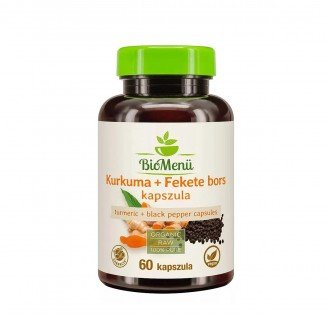 Biomenü bio kurkuma+feketebors kapszula 60db