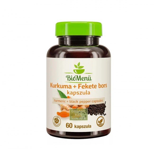 Biomenü bio kurkuma+feketebors kapszula 60db