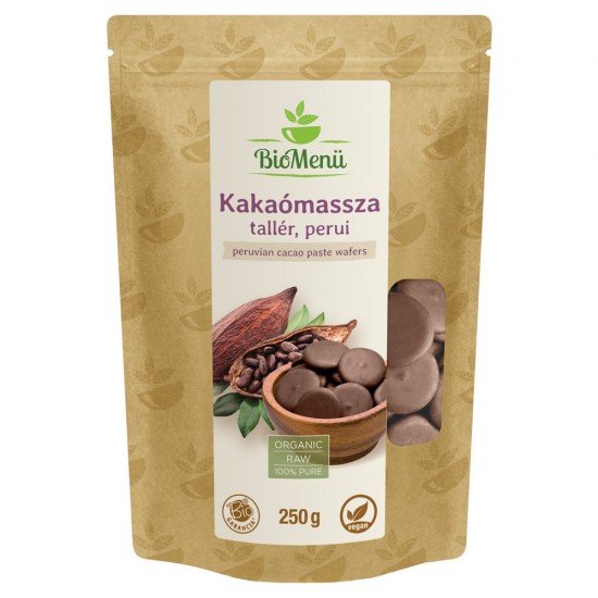 Biomenü bio perui kakaó massza tallér 250g