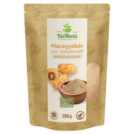 Biomenü bio zselatinizált maca-gyökér por 250g