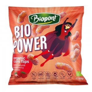 Biopont bio extrudált kukorica eperpor 55g Biopont bio extrudált kukorica eperpor 55g